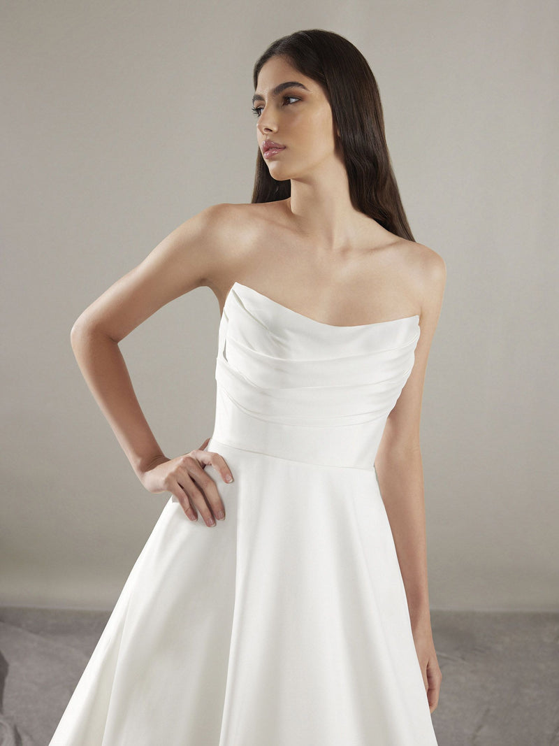 Pronovias KEONI  Sleeveless strapless princess wedding dress