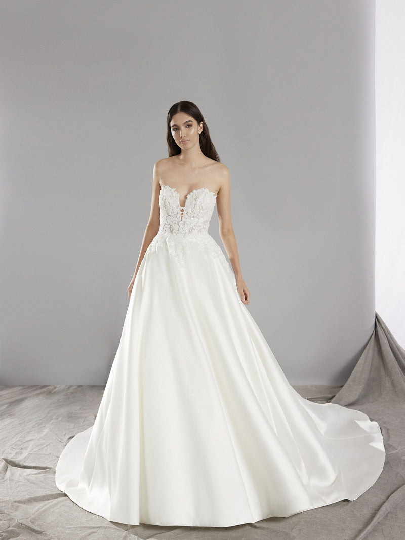 Pronovias ONCE Princess wedding dress in Mikado